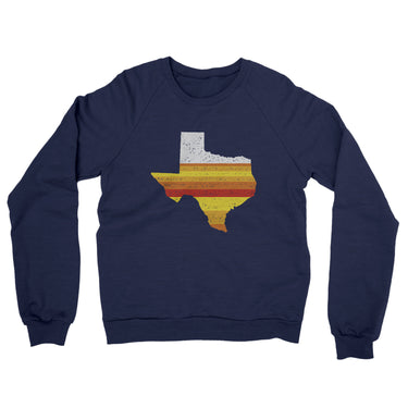 Houston Baseball Midweight French Terry Crewneck Sweatshirt-Allegiant Goods Co. Vintage Sports Apparel