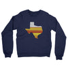 Houston Baseball Midweight French Terry Crewneck Sweatshirt-Navy-Allegiant Goods Co. Vintage Sports Apparel