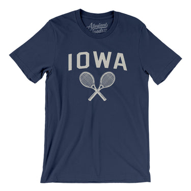 Iowa Tennis Men/Unisex T-Shirt-Navy-Allegiant Goods Co. Vintage Sports Apparel
