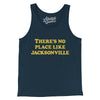 There's No Place Like Jacksonville Men/Unisex Tank Top-Navy-Allegiant Goods Co. Vintage Sports Apparel