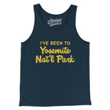 I've Been To Yosemite National Park Men/Unisex Tank Top-Navy-Allegiant Goods Co. Vintage Sports Apparel