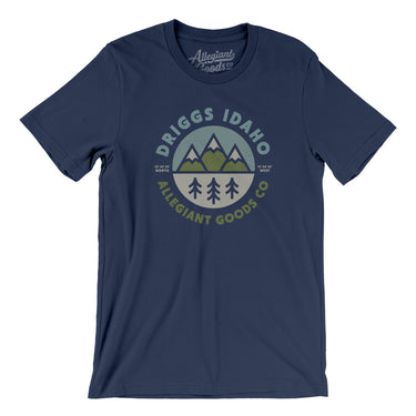 Driggs Idaho Retro Badge Men/Unisex T-Shirt-Allegiant Goods Co. Vintage Sports Apparel