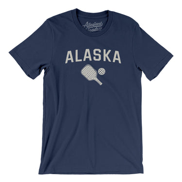Alaska Pickleball Men/Unisex T-Shirt-Navy-Allegiant Goods Co. Vintage Sports Apparel