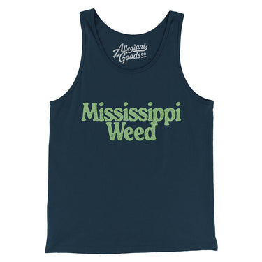 Mississippi Weed Men/Unisex Tank Top-Allegiant Goods Co. Vintage Sports Apparel