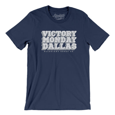 Victory Monday Dallas Men/Unisex T-Shirt-Navy-Allegiant Goods Co. Vintage Sports Apparel