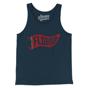 Florida Pennant Men/Unisex Tank Top-Allegiant Goods Co. Vintage Sports Apparel