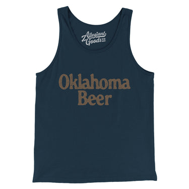 Oklahoma Beer Men/Unisex Tank Top-Allegiant Goods Co. Vintage Sports Apparel