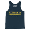I've Been To Manhattan Men/Unisex Tank Top-Navy-Allegiant Goods Co. Vintage Sports Apparel