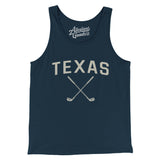 Texas Golf Men/Unisex Tank Top-Navy-Allegiant Goods Co. Vintage Sports Apparel