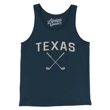 Texas Golf Men/Unisex Tank Top-Navy-Allegiant Goods Co. Vintage Sports Apparel