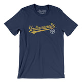 Indianapolis Vintage Script Men/Unisex T-Shirt-Allegiant Goods Co. Vintage Sports Apparel