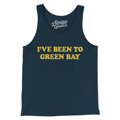 I've Been To Green Bay Men/Unisex Tank Top-Navy-Allegiant Goods Co. Vintage Sports Apparel