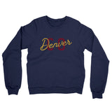 Denver Co Overprinted Midweight French Terry Crewneck Sweatshirt-Allegiant Goods Co. Vintage Sports Apparel