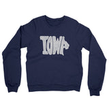 Iowa State Shape Text Midweight French Terry Crewneck Sweatshirt-Allegiant Goods Co. Vintage Sports Apparel