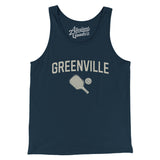 Greenville Pickleball Men/Unisex Tank Top-Navy-Allegiant Goods Co. Vintage Sports Apparel