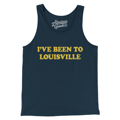 I've Been To Louisville Men/Unisex Tank Top-Navy-Allegiant Goods Co. Vintage Sports Apparel