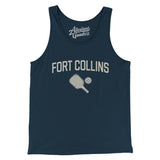 Fort Collins Pickleball Men/Unisex Tank Top-Navy-Allegiant Goods Co. Vintage Sports Apparel