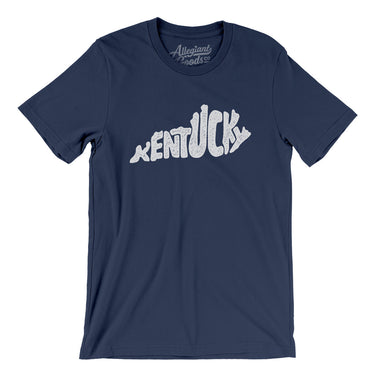 Kentucky State Shape Text Men/Unisex T-Shirt-Allegiant Goods Co. Vintage Sports Apparel