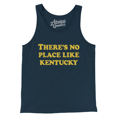 There's No Place Like Kentucky Men/Unisex Tank Top-Navy-Allegiant Goods Co. Vintage Sports Apparel