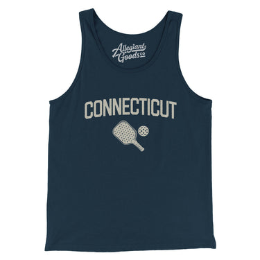 Connecticut Pickleball Men/Unisex Tank Top-Navy-Allegiant Goods Co. Vintage Sports Apparel