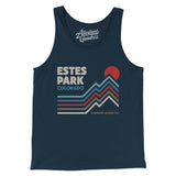 Estes Park Colorado Men/Unisex Tank Top-Navy-Allegiant Goods Co. Vintage Sports Apparel