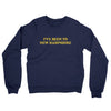I've Been To New Hampshire Midweight French Terry Crewneck Sweatshirt-Navy-Allegiant Goods Co. Vintage Sports Apparel