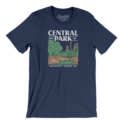 Central Park Men/Unisex T-Shirt-Navy-Allegiant Goods Co. Vintage Sports Apparel