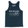 New Orleans Cycling Men/Unisex Tank Top-Navy-Allegiant Goods Co. Vintage Sports Apparel