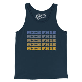 Memphis Repeat Men/Unisex Tank Top-Allegiant Goods Co. Vintage Sports Apparel