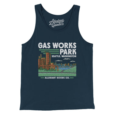Gas Works Park Men/Unisex Tank Top-Allegiant Goods Co. Vintage Sports Apparel