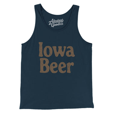 Iowa Beer Men/Unisex Tank Top-Allegiant Goods Co. Vintage Sports Apparel