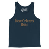 New Orleans Beer Men/Unisex Tank Top-Navy-Allegiant Goods Co. Vintage Sports Apparel