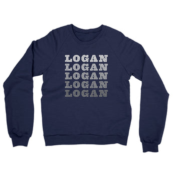 Logan Repeat Midweight French Terry Crewneck Sweatshirt-Allegiant Goods Co. Vintage Sports Apparel