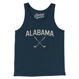 Alabama Golf Men/Unisex Tank Top-Navy-Allegiant Goods Co. Vintage Sports Apparel