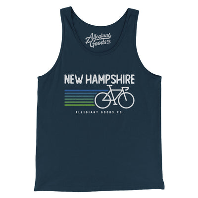 New Hampshire Cycling Men/Unisex Tank Top-Navy-Allegiant Goods Co. Vintage Sports Apparel