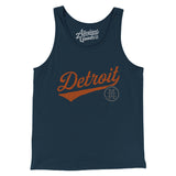 Detroit Vintage Script Men/Unisex Tank Top-Allegiant Goods Co. Vintage Sports Apparel