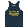 There's No Place Like Portland Men/Unisex Tank Top-Navy-Allegiant Goods Co. Vintage Sports Apparel