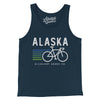 Alaska Cycling Men/Unisex Tank Top-Navy-Allegiant Goods Co. Vintage Sports Apparel