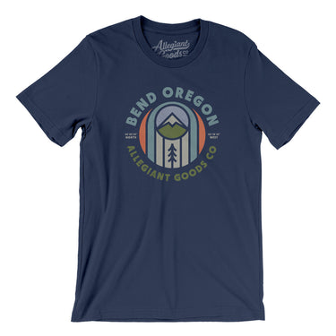 Bend Oregon Retro Badge Men/Unisex T-Shirt-Navy-Allegiant Goods Co. Vintage Sports Apparel