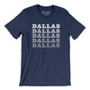 Dallas Repeat Men/Unisex T-Shirt-Navy-Allegiant Goods Co. Vintage Sports Apparel