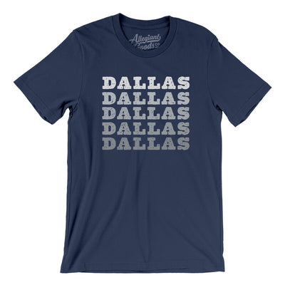 Dallas Repeat Men/Unisex T-Shirt-Navy-Allegiant Goods Co. Vintage Sports Apparel