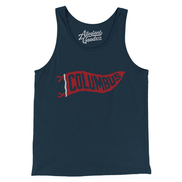 Columbus Pennant Men/Unisex Tank Top-Allegiant Goods Co. Vintage Sports Apparel
