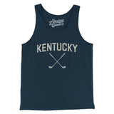 Kentucky Golf Men/Unisex Tank Top-Navy-Allegiant Goods Co. Vintage Sports Apparel
