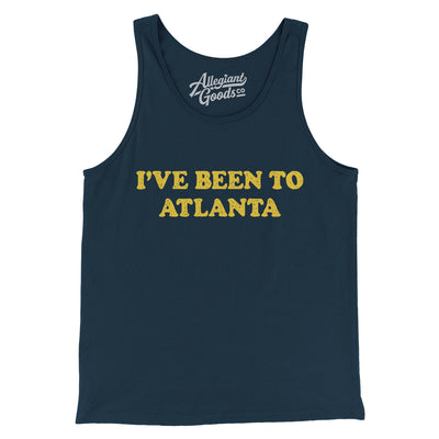 I've Been To Atlanta Men/Unisex Tank Top-Navy-Allegiant Goods Co. Vintage Sports Apparel