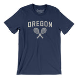 Oregon Tennis Men/Unisex T-Shirt-Navy-Allegiant Goods Co. Vintage Sports Apparel