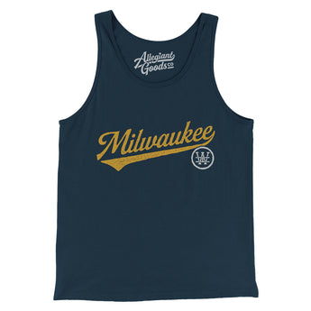 Milwaukee Vintage Script Men/Unisex Tank Top-Allegiant Goods Co. Vintage Sports Apparel