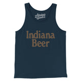 Indiana Beer Men/Unisex Tank Top-Navy-Allegiant Goods Co. Vintage Sports Apparel