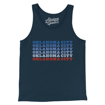 Oklahoma City Repeat Men/Unisex Tank Top-Allegiant Goods Co. Vintage Sports Apparel