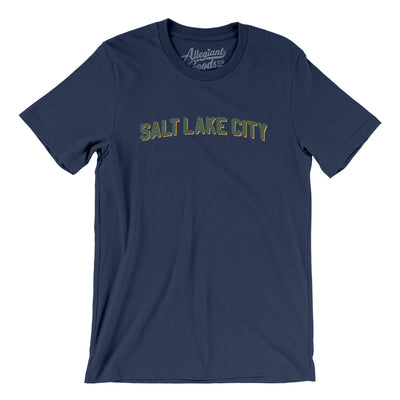 Salt Lake City Varsity Men/Unisex T-Shirt-Navy-Allegiant Goods Co. Vintage Sports Apparel