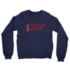Winnipeg Pennant Midweight French Terry Crewneck Sweatshirt-Navy-Allegiant Goods Co. Vintage Sports Apparel